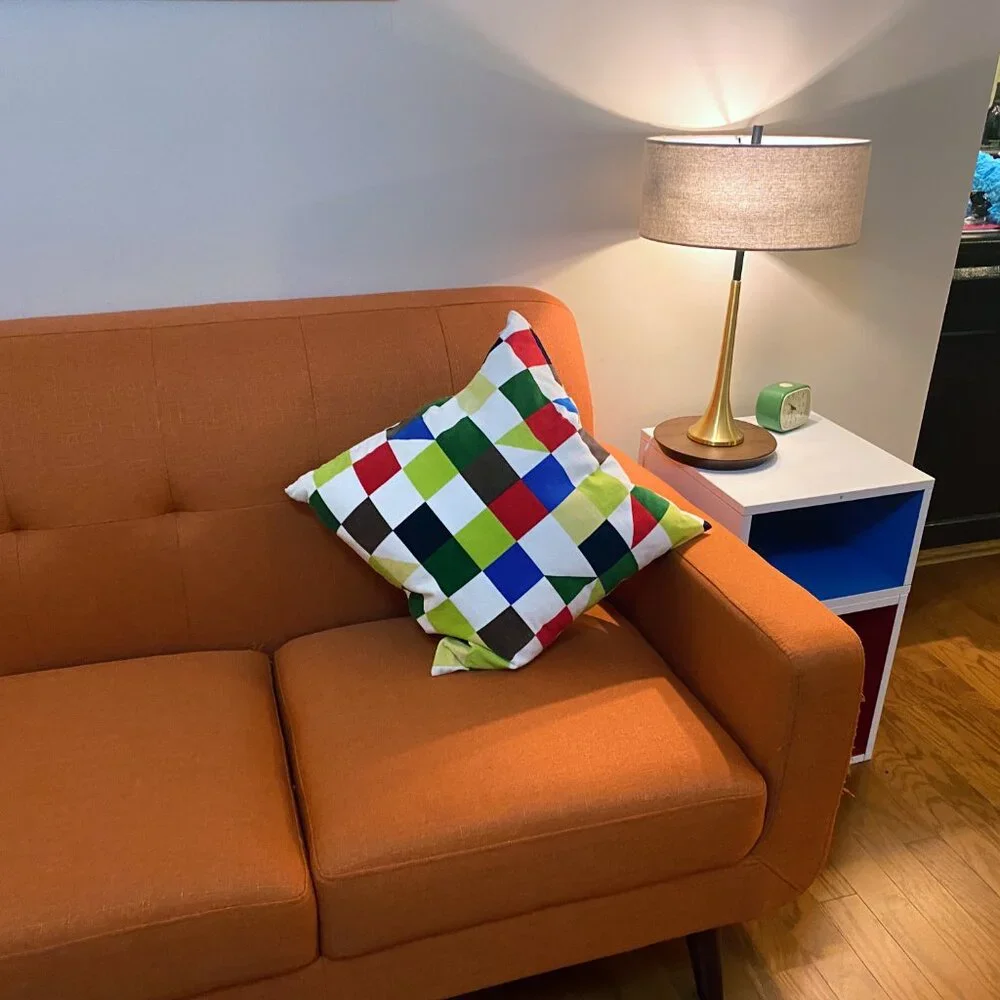 IKEA Multicolor checkered Soft Small Accent Pillow